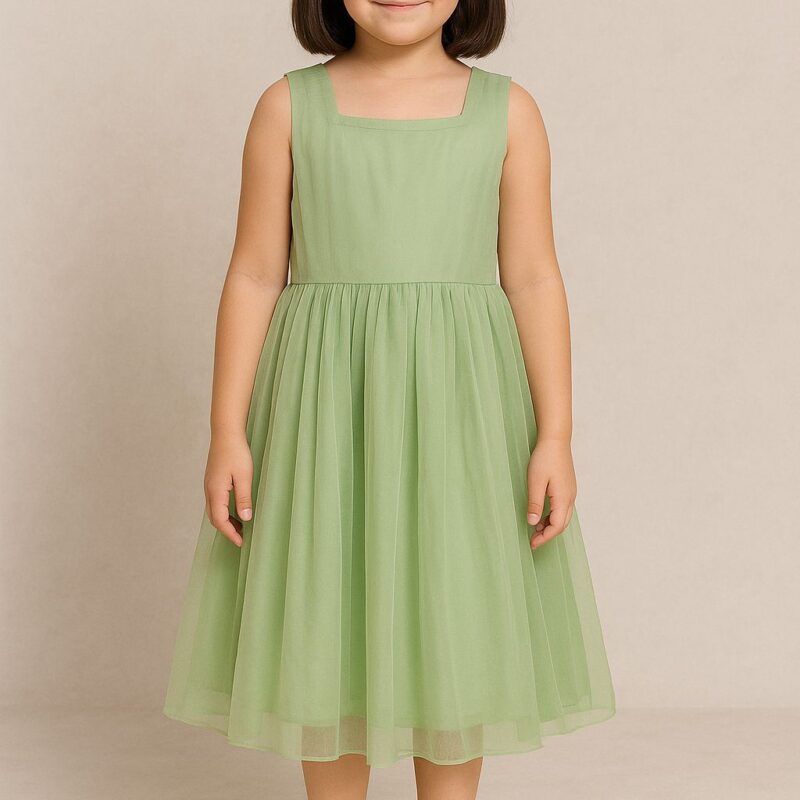 Sage Green Tulle Dress