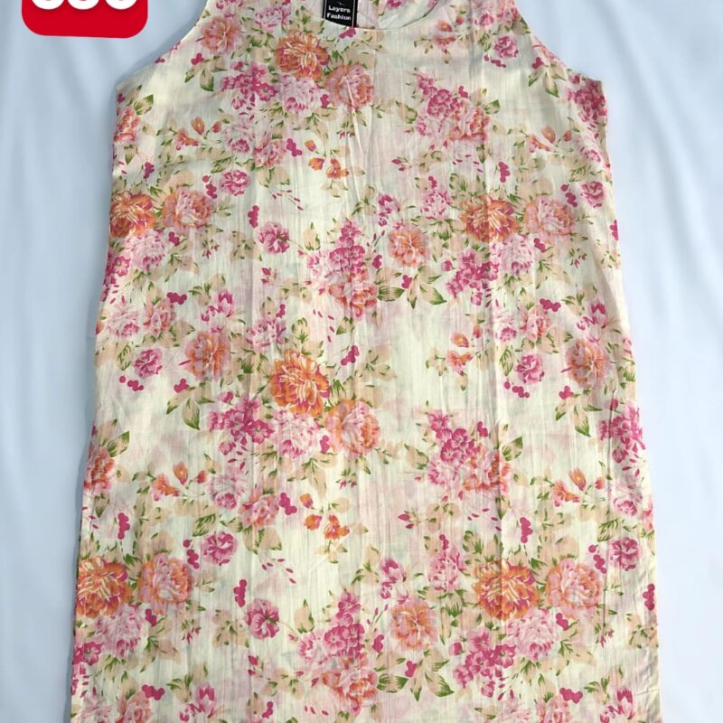 Sleeveless Printed Women’s Top